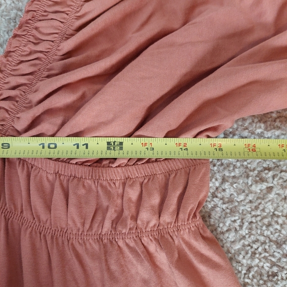 ASOS‎ DESIGN Plunge Elastic Ruched Waist Midi Dress Size 12 - Picture 7 of 9